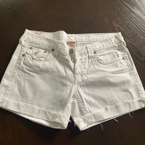 True Religion frayed shorts